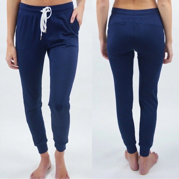 ZYIA Pants - Zyia Women's Cozy Joggers Athletic Comfort Pants Navy Blue, Size XXL